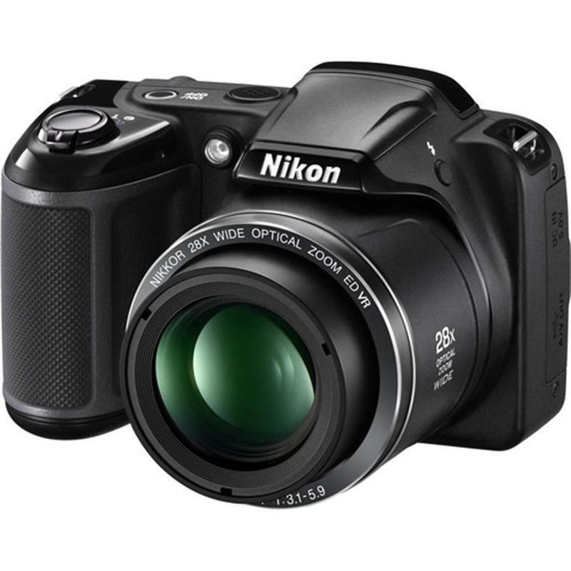 Camera Nikon Coolpix L 340 - Cor Preta - Câmera Semi e
